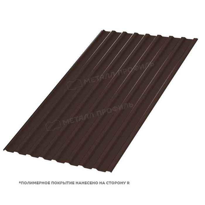 Профлист Металл-Профиль МП-20 Полиэстер 0.28 мм RAL 8017 Коричневый шоколад